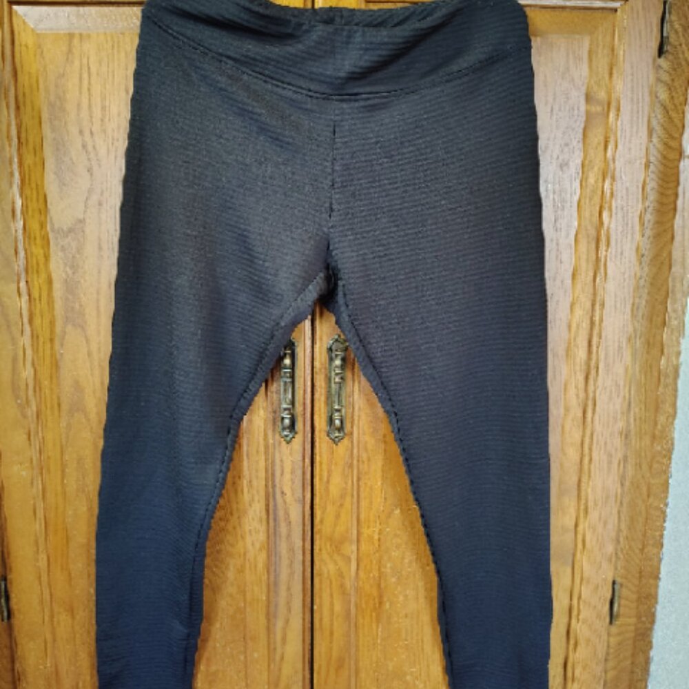 Free Country Pull On Pants Women's Size L Black Workout Quick Dry